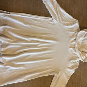 J. Jill Cream Ribbed Turtleneck Top